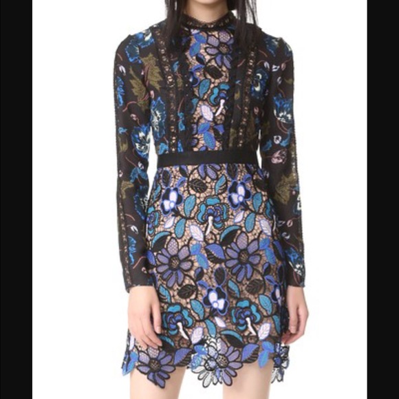 Self-PortraitMaxine Floral Lace Mini Dress